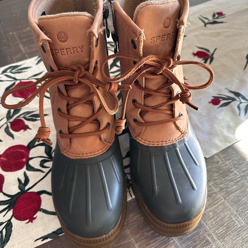 Sperry Brown and Gray Waterproof Boots